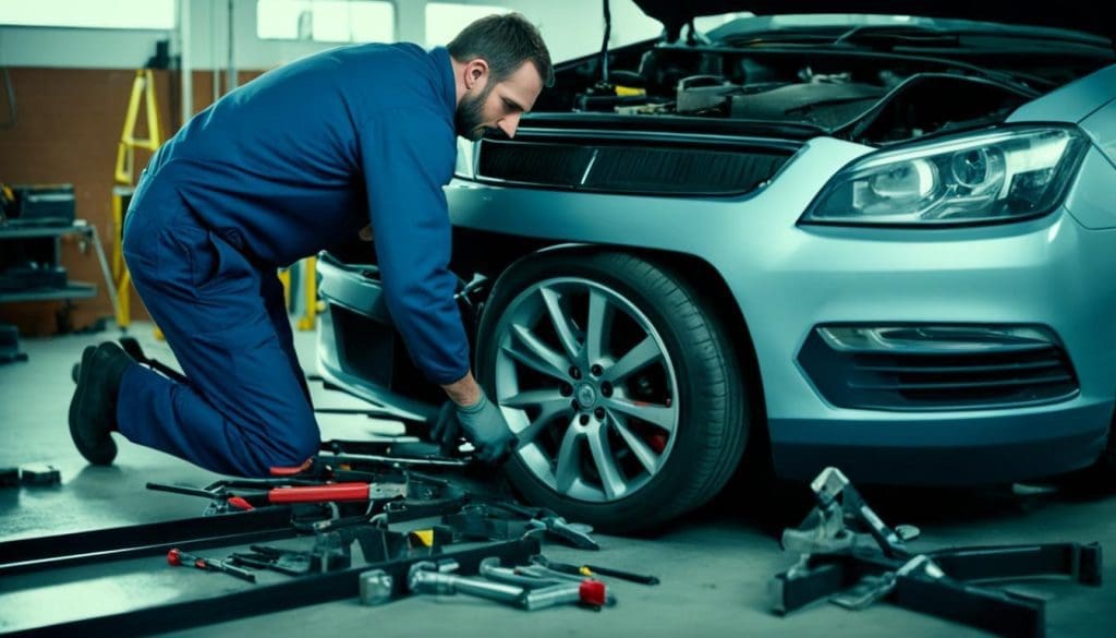 Frame damage repair process Frame damage repair process