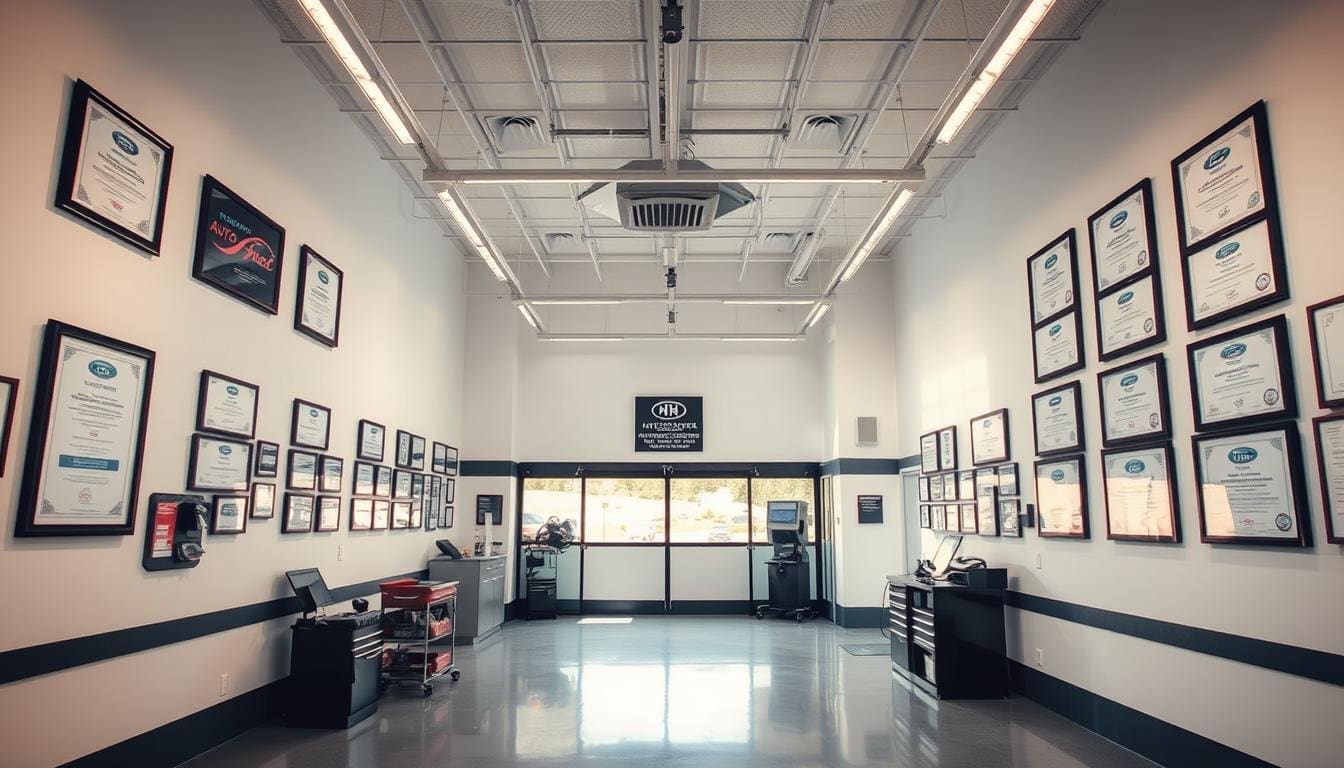 Auto body shop certifications