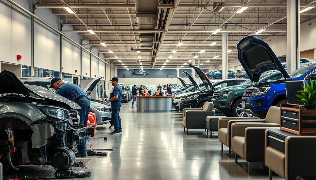 Choosing a collision center
