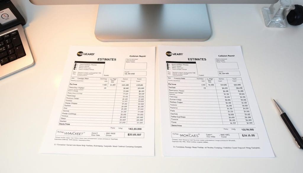 collision repair estimate comparison collision repair estimate comparison