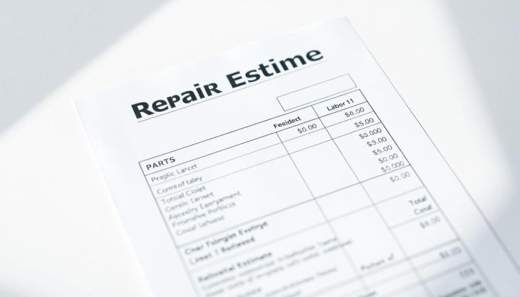 repair estimate repair estimate