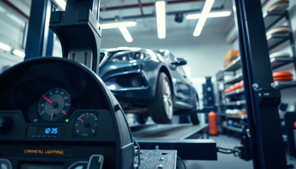 wheel alignment vehicle