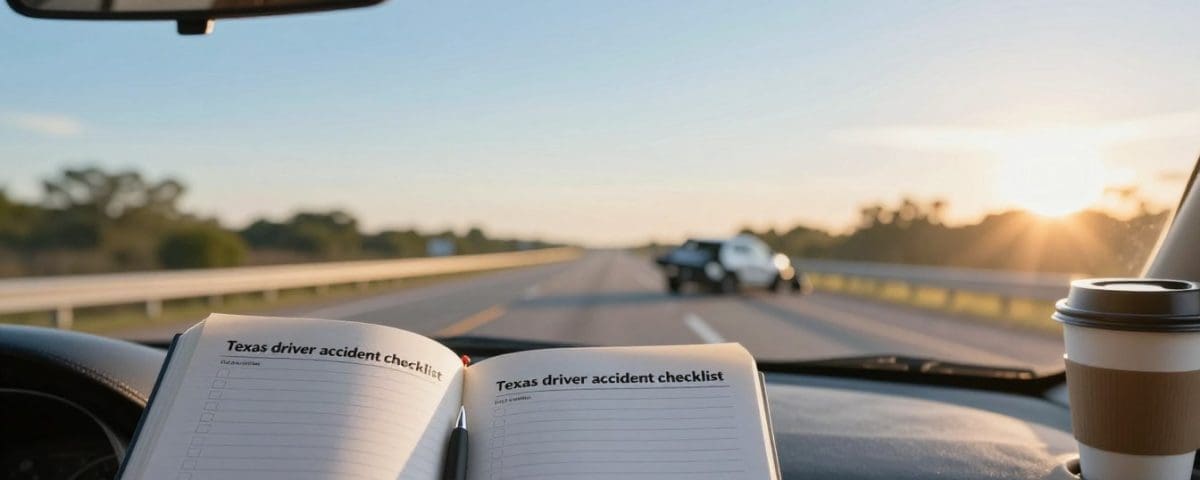 car accident checklist Texas